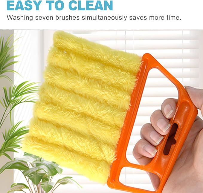CoguZed 4-Pack 7-Slat Window Blind Duster – Washable Mini Cleaner - Image 4