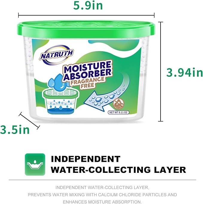 NATRUTH Moisture Absorber boxes, Unscented 500ml*10.5OZ Closet Dehumidifier - Image 5