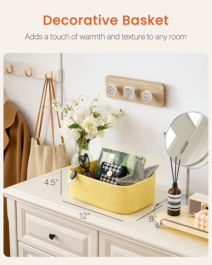 Small Woven Basket, Storage Basket - Image 2