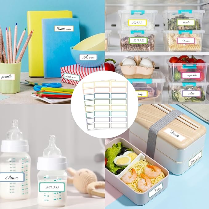 STARLIBOO Removable Labels, Removable Colored Labels Stickers, Self-Adhesive - Image 4
