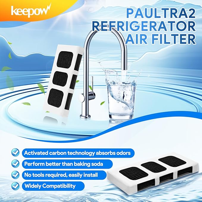 KEEPOW Paultra2 Refrigerator Air Filter Compatible - Image 3