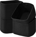 Storage Baskets for Organizing & Shelves, Woven Cotton Rope Organization Bins by ICERZCZ