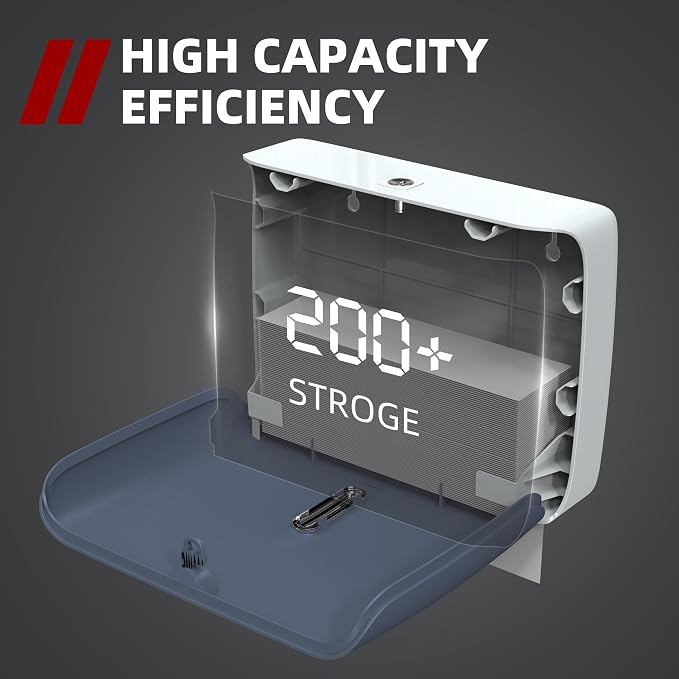 Commercial Paper Towel Dispenser Wall Mount Blue Pack of 2 Fits Multifold Paper - Image 4