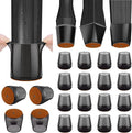 BALEINE 16 Pack Silicone Chair Leg Floor Protectors, Stool Leg Protectors Cap by BALEINE