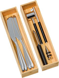 Kitchen Drawer Organizer Bins, Stackable Bamboo Deep Drawer Organizer by Greatseas