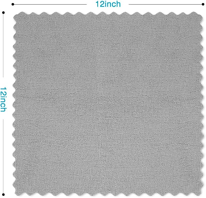 Orighty Grey Microfiber Cleaning Cloth, 100 Pack Highly Absorbent Cleaning - Image 4