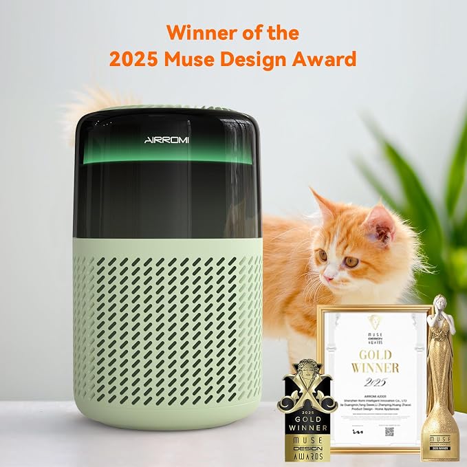 AIRROMI Air Purifier for Bedroom Home, HEPA Filter, Covers Upto 549 Ft² - Image 3