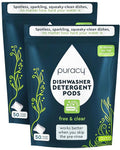 Puracy Dishwasher Pods, Natural Dishwasher Detergent, Free & Clear Dish tabs by Puracy