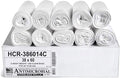 Aluf Plastics High Density Trash Bags, 60 Gallon, 14 Micron, by AlufPlastics