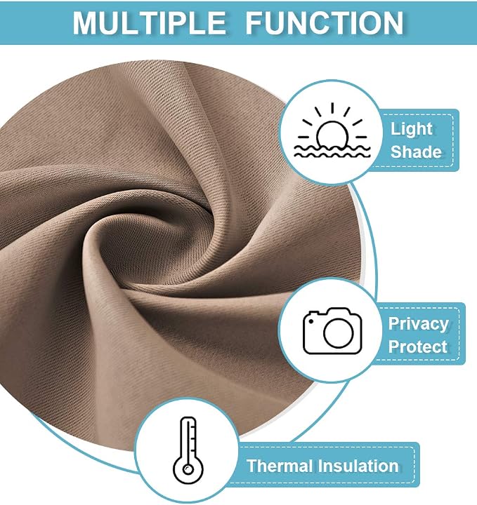 RYB HOME Blackout Curtains for Bedroom - Image 6