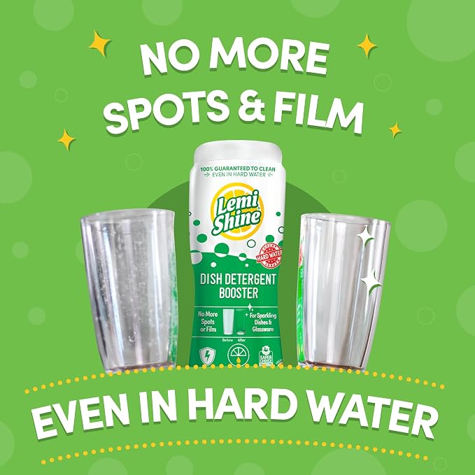 Lemi Shine Dish Detergent Booster, Hard Water Stain Remover - Image 2