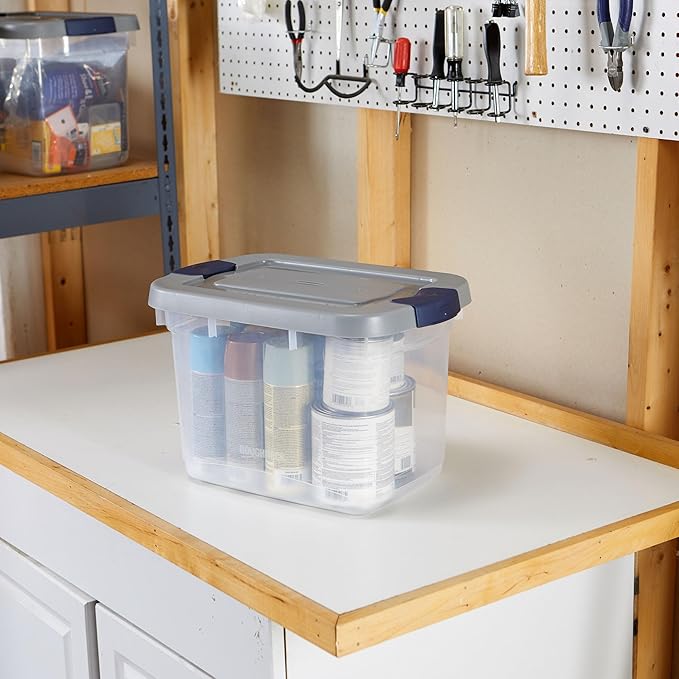 Rubbermaid Roughneck Clear 19Qt/ 4.75 Gal Storage Containers, - Image 9