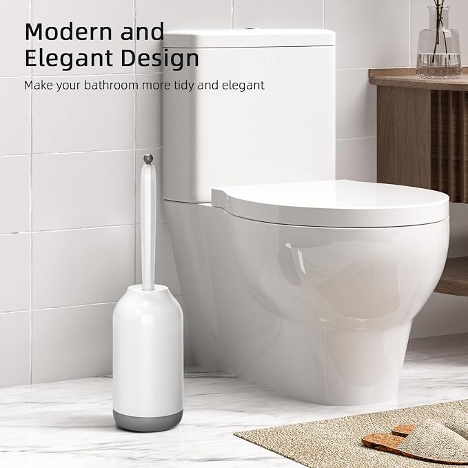 HAMITOR Toilet Bowl Brush Holder Set: Bathroom Deep Cleaning Toilet Cleaner - Image 6