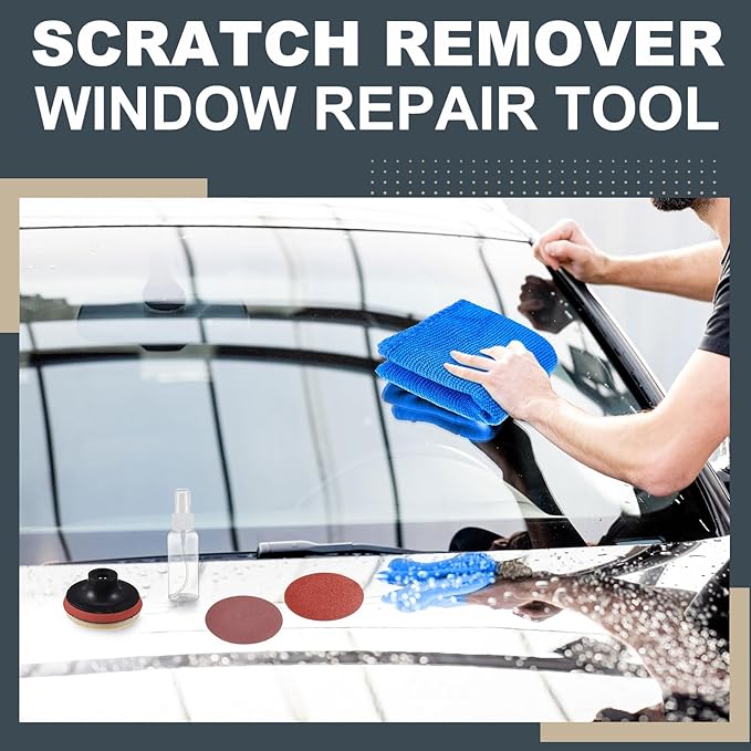 55 Pcs Glass Polishing Kit Windshield Scratch Repair Kit Car Windscreen Glass - Image 4