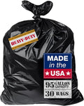 95–96 Gallon Heavy Duty Trash Bags – 30 Count Large Black Garbage Bags by Unknown