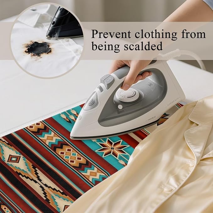 Aztec Ironing Mat Ironing Board Pad Heat Resistant, Quilting & Travel Blanket - Image 5
