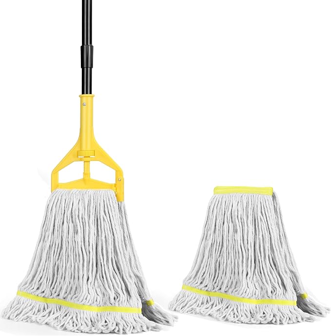 Beyoco Heavy Duty Commercial Industrial Cotton Mop by EasyCleaningHappyLife