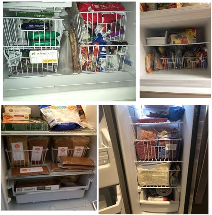 Upright Freezer Organizer Bins， Freezer Baskets - Image 7
