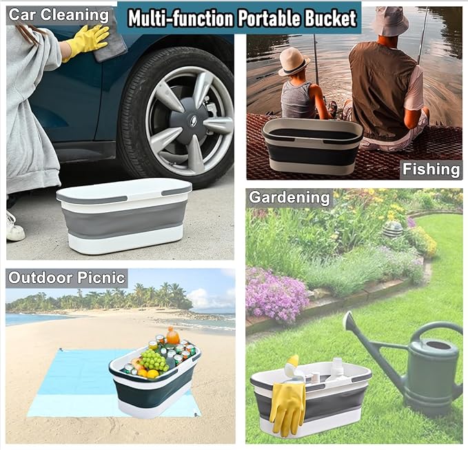 Collapsible Mop Bucket Basin Tub - Image 7