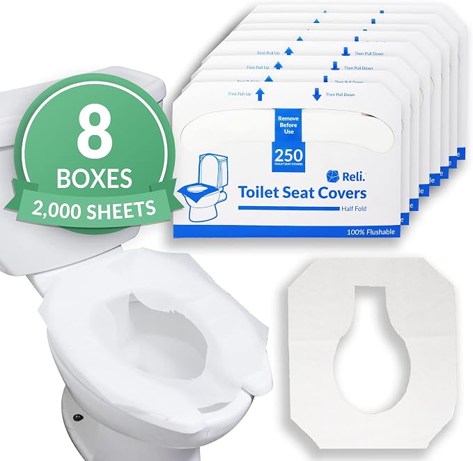 Reli. Toilet Seat Covers | Disposable Toilet Seat Cover by Reli