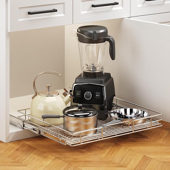 Pull Out Cabinet Organizer 30" W x 21½" D, Heavy Duty Cabinet Pull Out Shelves - Image 5