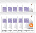 simplehuman Code H 200 Count, Dispenser Pack Custom Fit Liners, Drawstring by Simplehuman