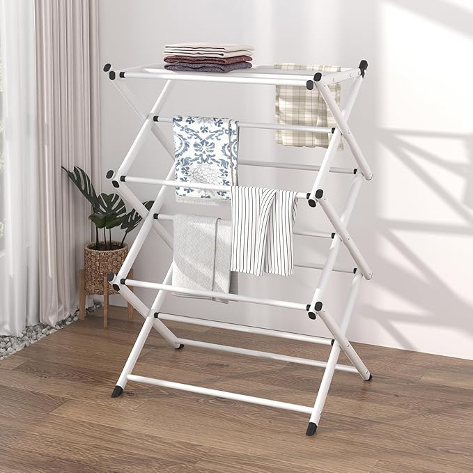 Household Indoor Folding Clothes Drying Rack, Dry Laundry and Hang Clothes - Image 3