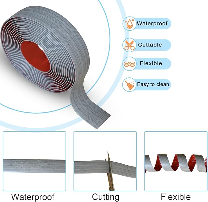 Floor/Door Flat Transition Strip & Self Adhesive Floor Vinyl Floor Edge Trim - Image 2