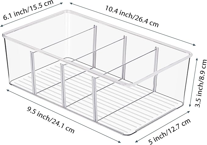 Vtopmart 6 Pack Food Storage Organizer Bins, Cabinet Organization and Storage - Image 2