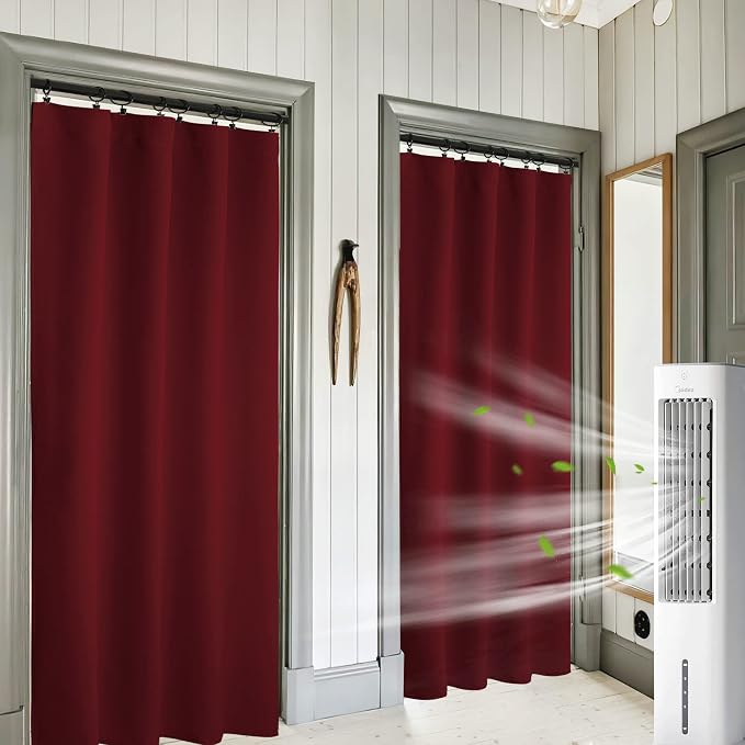 RYB HOME Blackout Curtains 84 inches Long 2 Panels Set by RYBHOME