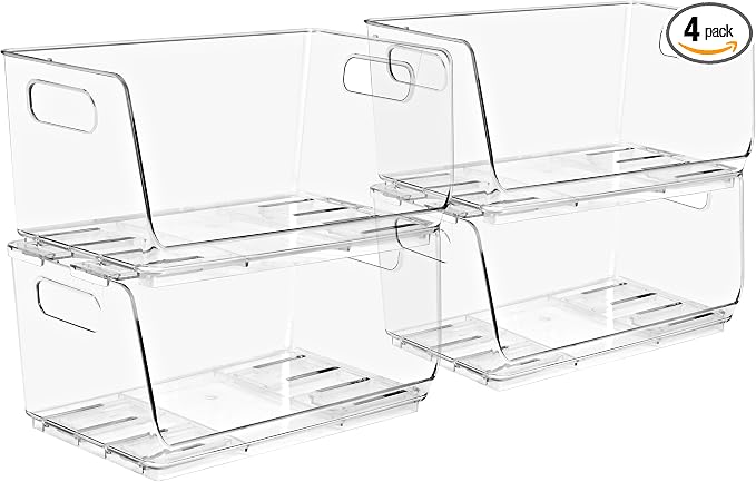 Sorbus Stackable Storage Bins Open Front by Sorbus