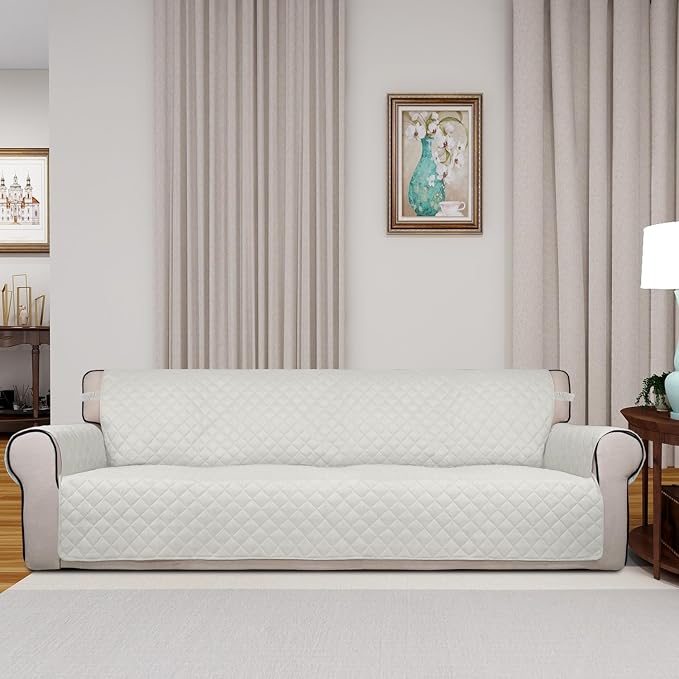 PureFit Reversible Quilted Sofa Cover, Water Resistant Slipcover Furniture - Image 2
