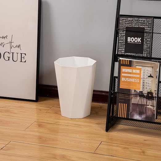 12L Trash Can Wastebasket Plastic Trash Bin Garbage Container Rubbish Can Paper - Image 6