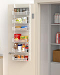 12.3" W Narrow Over the Door Pantry Organizer, 6-Tier Over the Door Organizer by VyGrow