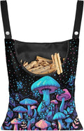 Blue Mushroom Adjustable Door-Hanging Laundry Clothespin Bag Clothespin Storage by CREAMIC