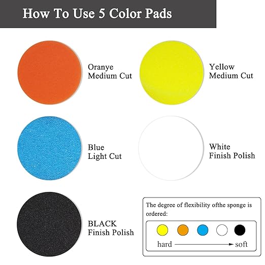 Car Foam Polishing Buffing Kit, Polishing Buffing Pads, Wool Pads, Polishing & - Image 5