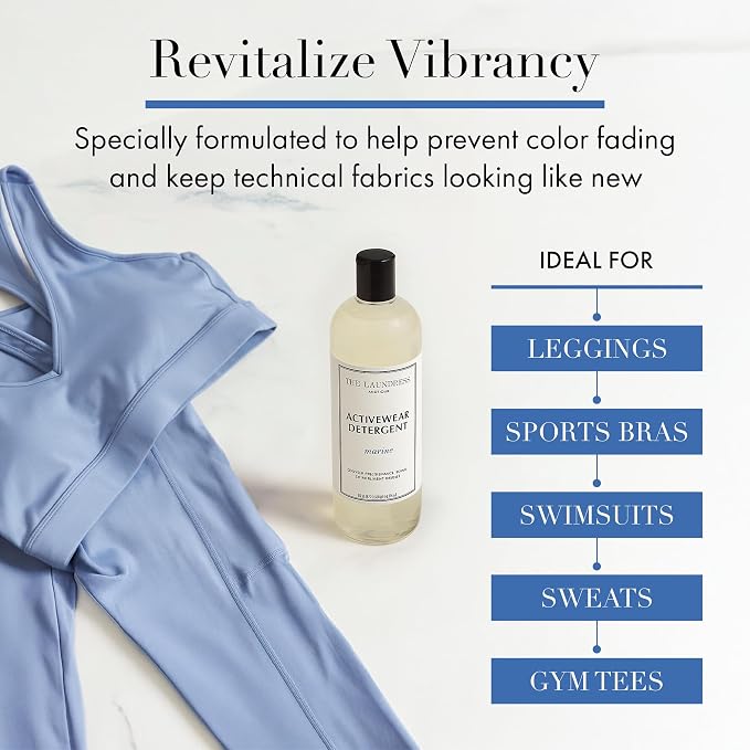 The Laundress Activewear Laundry Detergent, 32 Oz, Marine Fragrance, 4-in-1 - Image 4