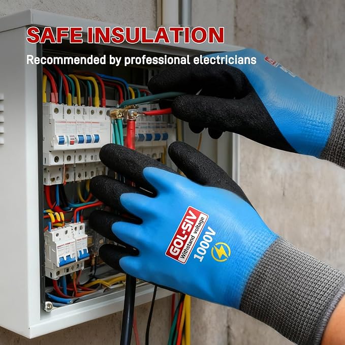 Electrician Gloves 1000V High Voltage, Double Insulated Electrical Gloves - Image 5