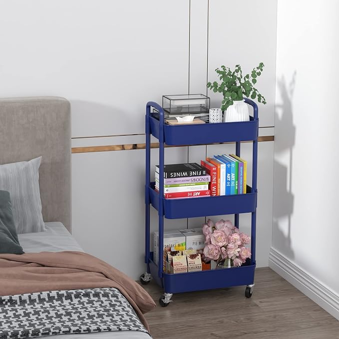 Sywhitta 3-Tier Plastic Rolling Utility Cart - Image 7
