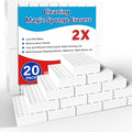 Magic Sponge Erasers, 20 Pack 2X Density Stronger Melamine Sponge Foam Pads by SmilinFit