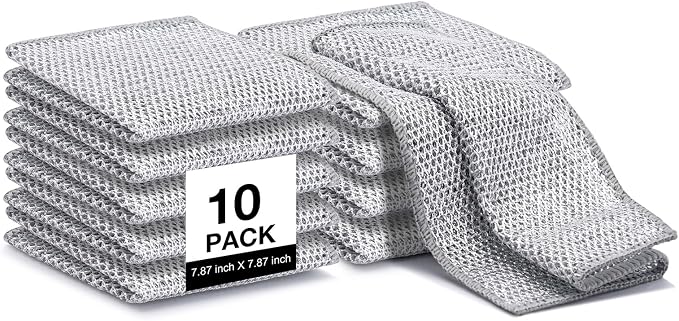 Inkhut Non Scratch Wire Dishcloth, Reusable Steel Wool Scrubber by INKHUT