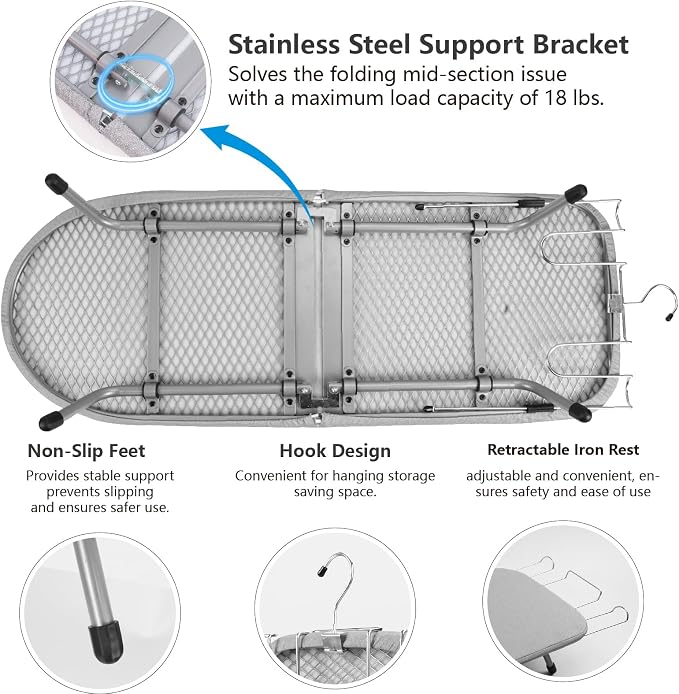 Metal Tabletop Ironing Board - Image 4