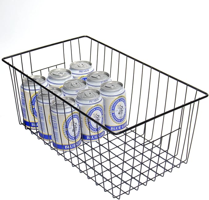16inch Freezer Wire Storage Organizer Baskets, Household Refrigerator Bin - Image 4