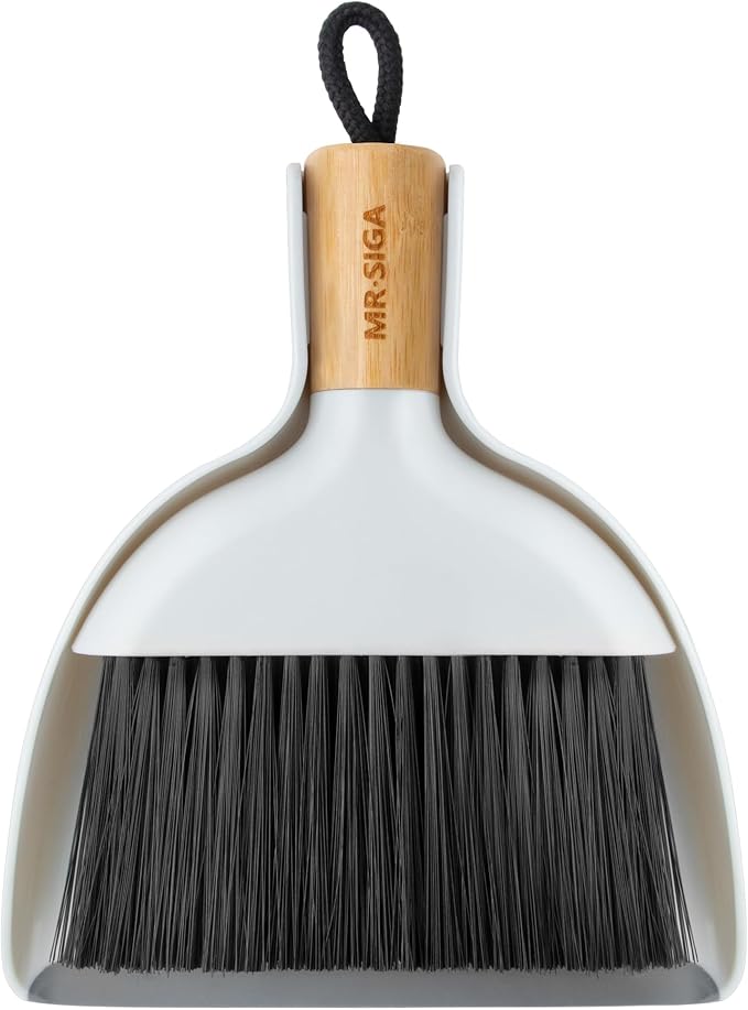 MR.SIGA Mini Dustpan and Brush Set, Portable Cleaning Brush and Dustpan Combo by MRSIGA
