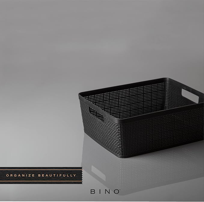 BINO | Woven Plastic Basket | Medium, Space - Image 6