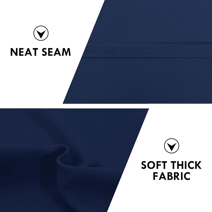 DWCN Navy Blue Blackout Curtains - Image 5