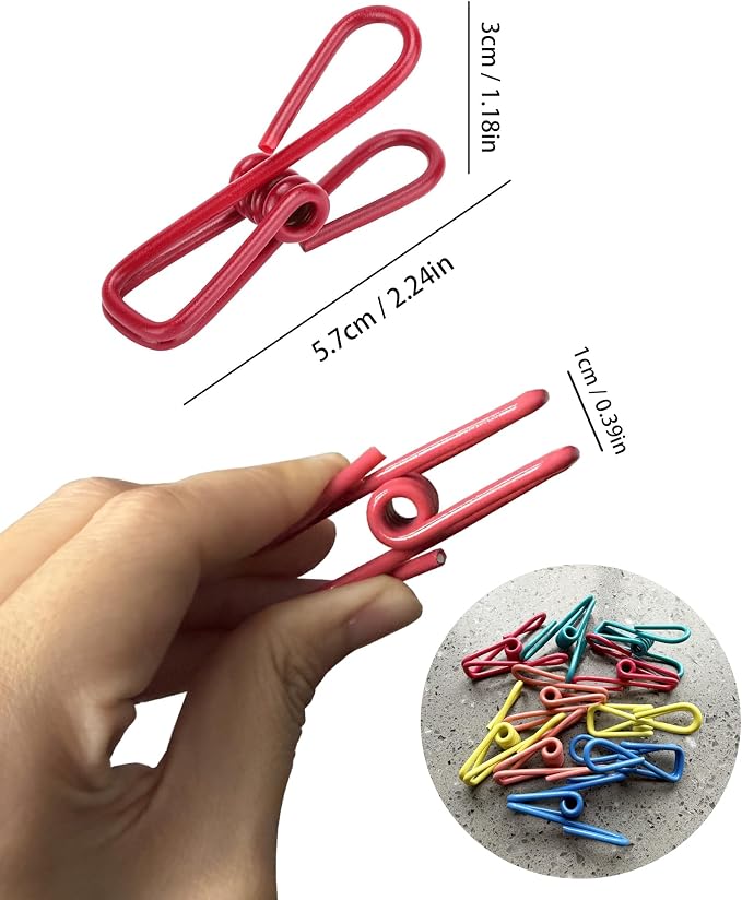 Multipurpose 2 in Chip Bag Clips 10 Pack Metal Clips - Image 2