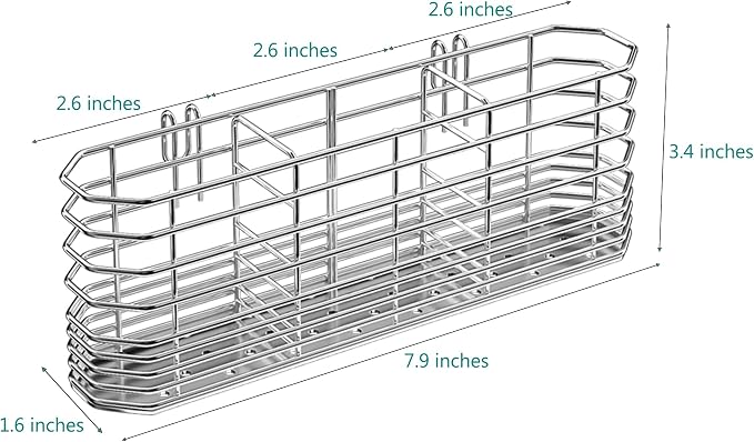 304 Stainless Steel Utensil Holder, Dish Drying Rack, kitchen Utensil Organizer - Image 3