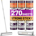 Large Lint Roller Pet Hair Remover 270 Adhesive Sheets Rollers 9.45 Extra by LINSIRON