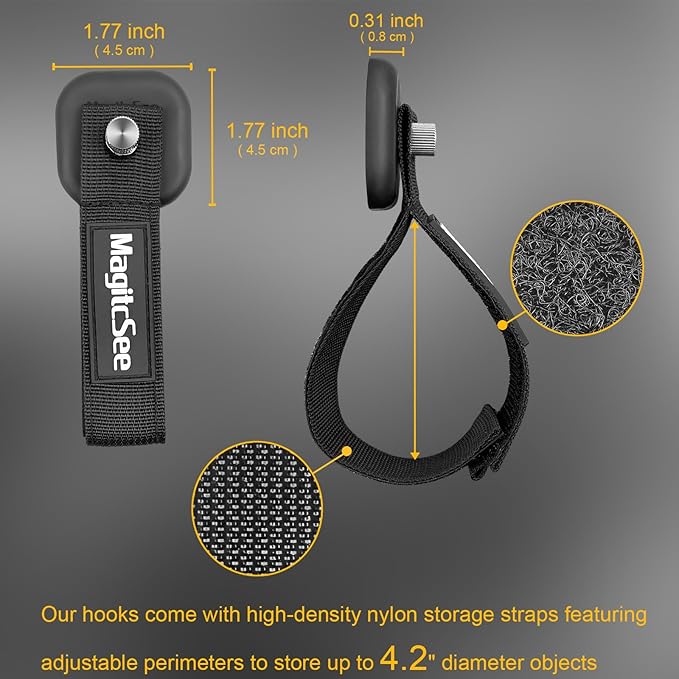 Updated 4 Pack Heavy Duty Magnetic Hook Straps - Image 3